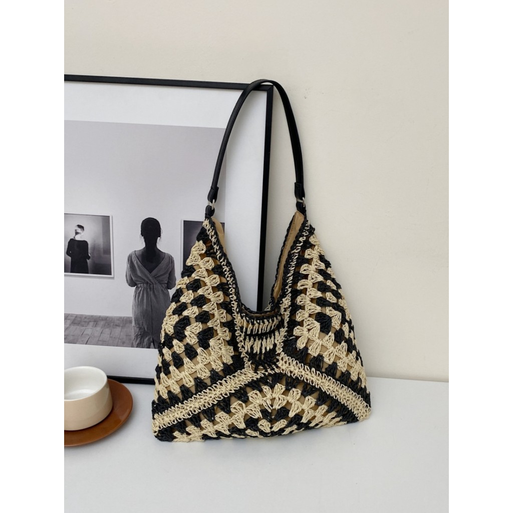 New Vacation Straw Bag All-Match Commuter Shoulder Tote Bag