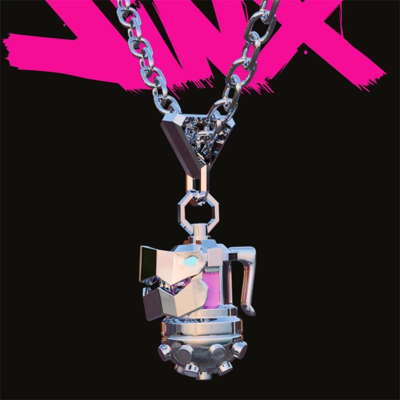 จี้ Chew Niche แฟชั่นผ้าไหมแฟชั่น Double City แขวน Battle สร้อยคอ League Premium Design Gold jinx He