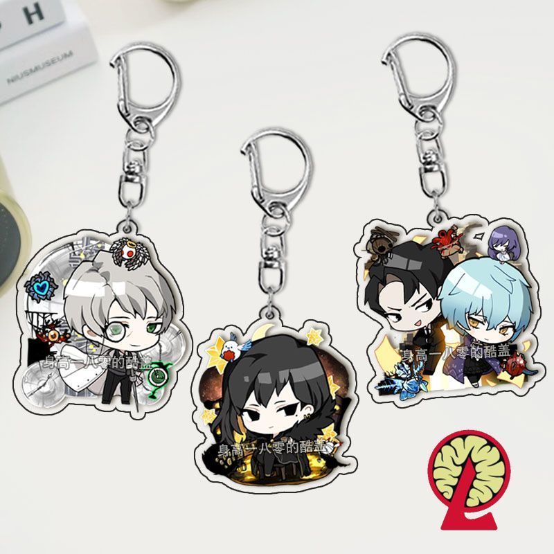 Lobotomy Corporation อะนิเมะ KeyChain การ์ตูนห้องสมุด Ruina ผู้ชาย Key Chain สําหรับผู้หญิงแฟชั่นรูป