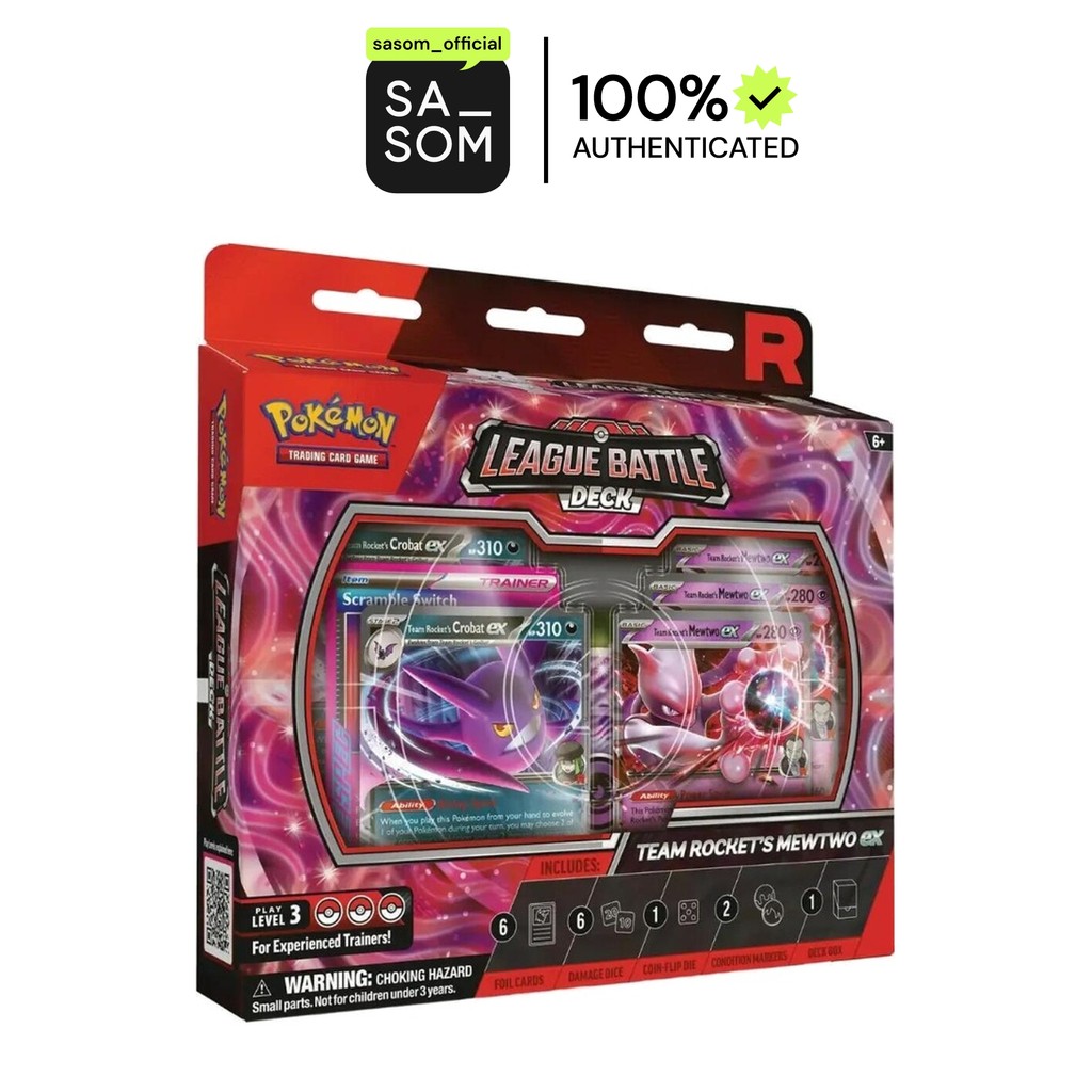 Pokemon League Battle Deck Team Rocket’s Mewtwo ex (EN) | ของแท้ ตรวจสอบโดย SASOM
