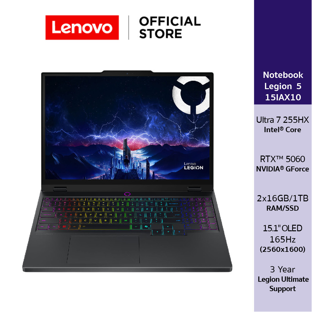 Lenovo Legion 5 15IAX10(83F0001KTA)Notebook Gaming Intel Core Ultra 7 255HX RTX 5060 2x16GB SSD 1TB 