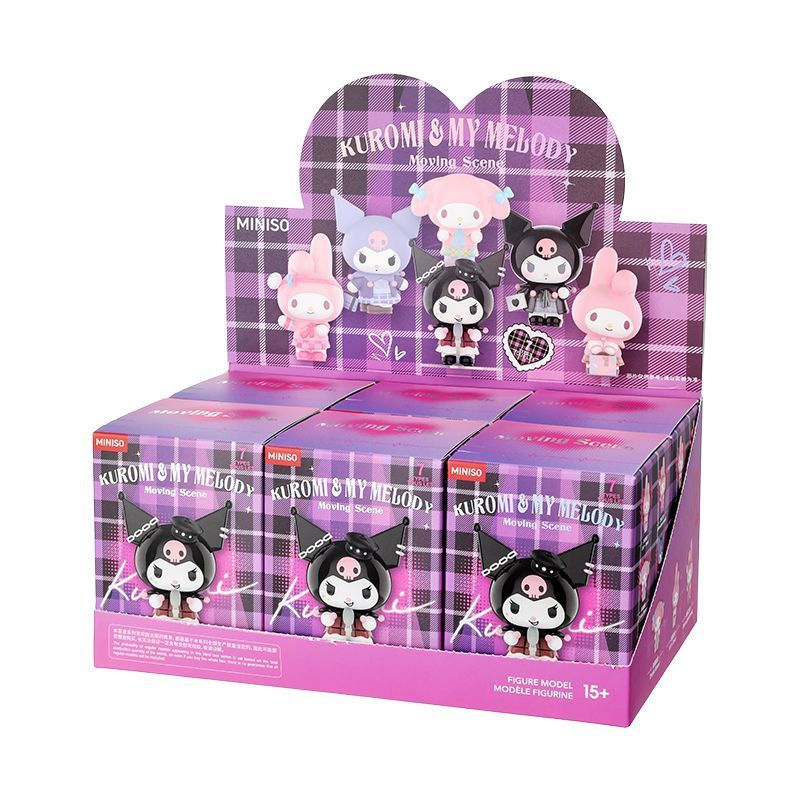 พร้อมสต็อก [MINISO] MINISO MINISO Sanrio Heart-moving Lens Decorative Series Kuromi Melody Mystery B