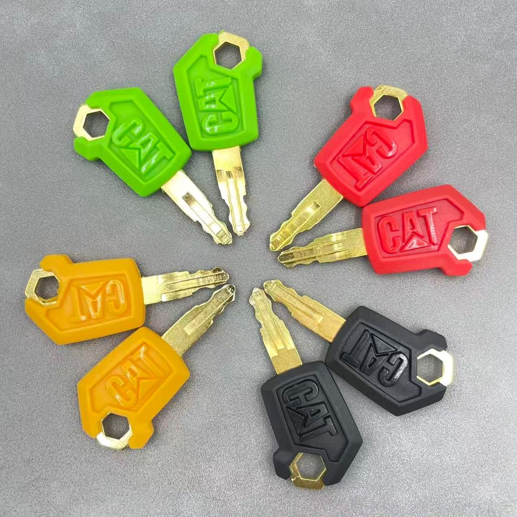 2PCS Key 5P-8500 สีดําสีเขียวสีแดงสีเหลืองสําหรับ E307 313 315 320D 5P8500 Heavy อุปกรณ์จุดระเบิด Lo