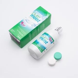 Opti Free Pure Moist 300ml น้ำยาแช่คอนแทคเลนส์ Optifree อ๊อพติฟรี เพียวมอยส์ Alcon 300ml. ของแถมมีจำหน่วยจำกัด
