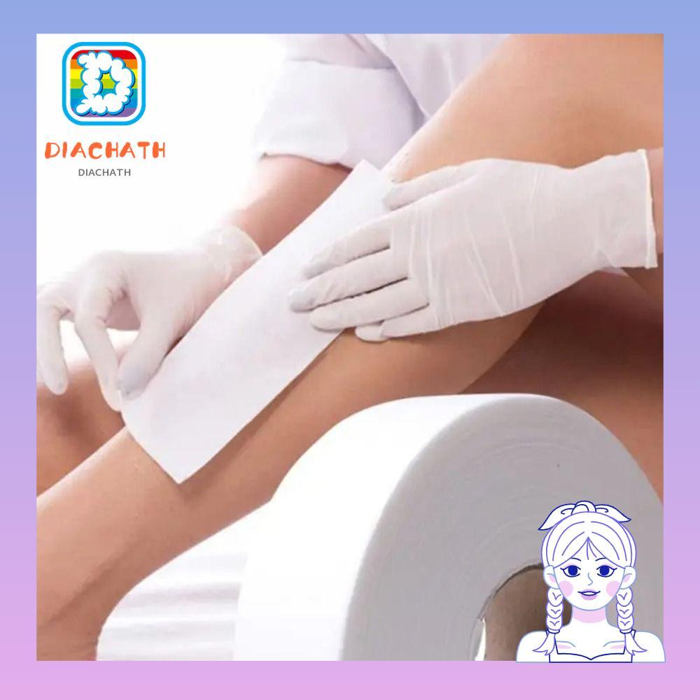DICHATH กระดาษกําจัดขน, แถบแว็กซ์ Skin Care Hair Removal Wax Paper, Disposable Non-Woven Wax Remover