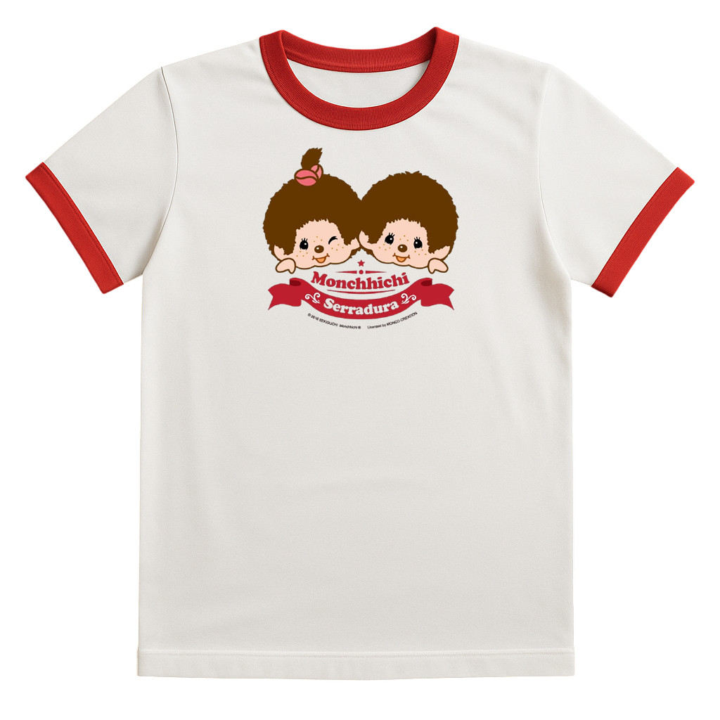 Monchhi & Chimutan Ringer Tee เสื้อยืดกุ๊นแขน/ Ringer tee 90-150cm เสื้อยืดคอตตอน