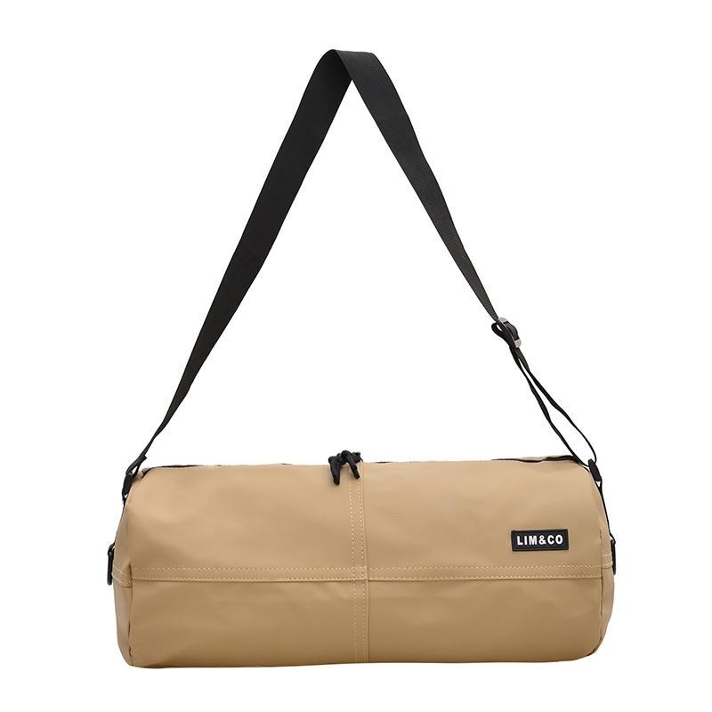 Mumu 4019 ญี่ปุ่น PU กระเป๋าสะพาย มีความจุมากสำหรับทั้งผู้หญิงและผู้ชาย