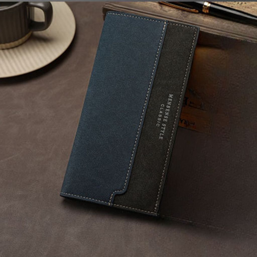 Elvano Mens Long Wallet WA1266B2 ล่าสุด Casual Leather วัยรุ่นแฟชั่น