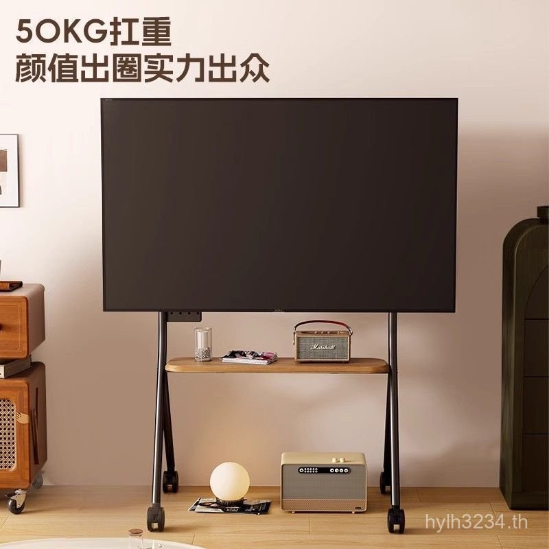 พร้อมขาตั้ง Universal Haixin TV ชั้นแขวนรถเข็น Mobile Art เหมาะสําหรับล้อ tcl Bracket Chuangwei TT16