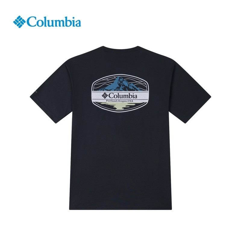 เสื้อยืดคอกลอนวัสดุ 200GSM ลายใหม่สำหรับทั้งชายและหญิง สไตล์ Mountain Peak พร้อมไซส์XS-3XL