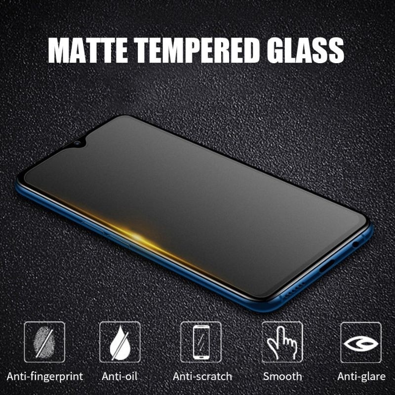 LAYAR Matte Glass 9H เต็มหน้าจอ Vivo Y01 Y02 Y02S Y02A Y03 Y03s Y1S Y3 Y3S Y7S Y9S Y11 Y11S กระจกนิร
