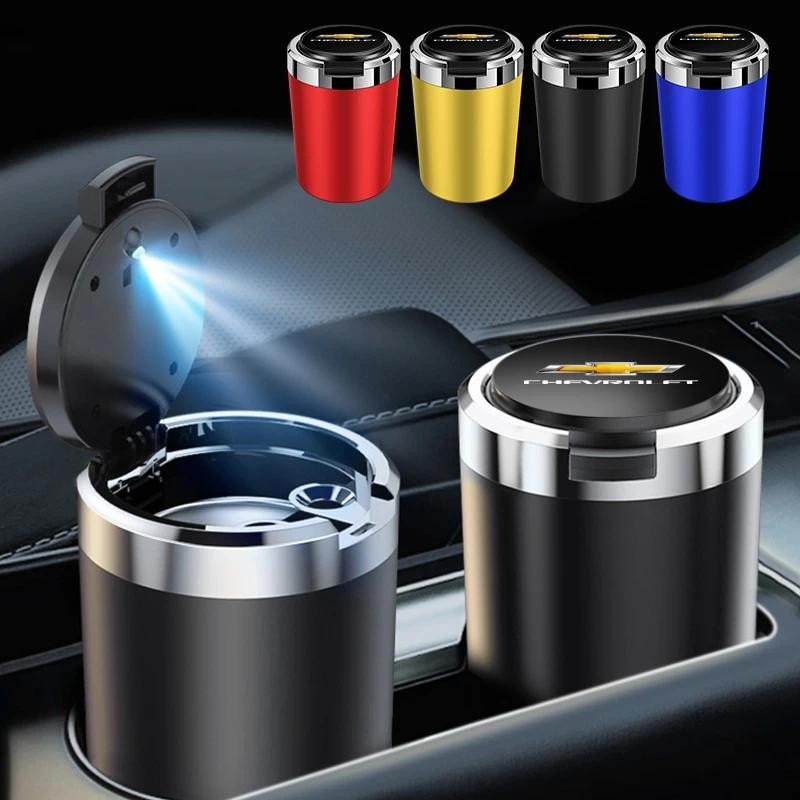 โลโก้รถ Ashtray พร้อมไฟ Led สําหรับ Chevrolet Cruze Lacetti Captiva SS Z71 Equinox Trax Impala Spar 