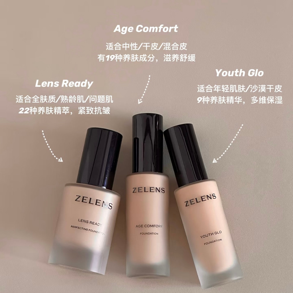 รหัสป้องกันการหลั่งของเคาน์เตอร์ สามารถทดสอบได้!25 New Date zelens Concentrate All-round Liquid Foun