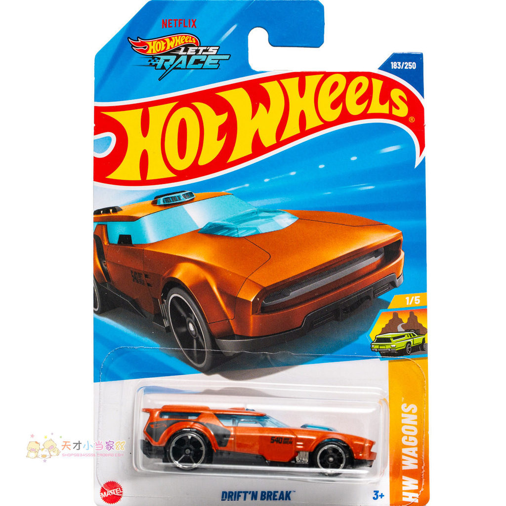 เลขที่. 183 DRIFTN BREAK Orange Hot Wheels HW WAGONS Series 25J