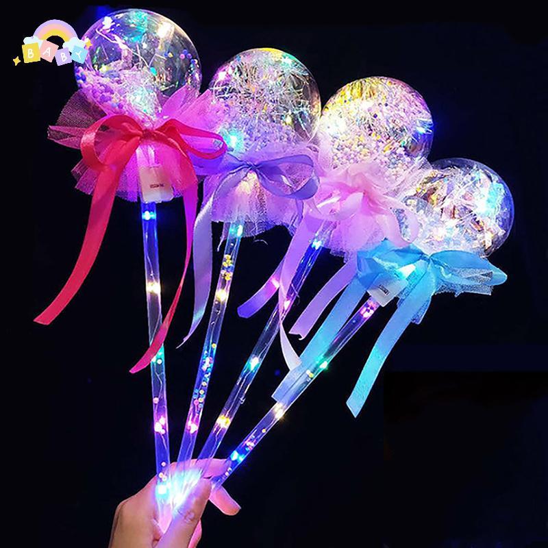[BB-t] 1PC เด็กที่มีสีสันเรืองแสง Stis กระพริบหัวใจ Star ผีเสื้อสาวเจ้าหญิง Fairy Wands บทบาทเล่นแสดงคอสเพลย์ Party Favor ใหม่