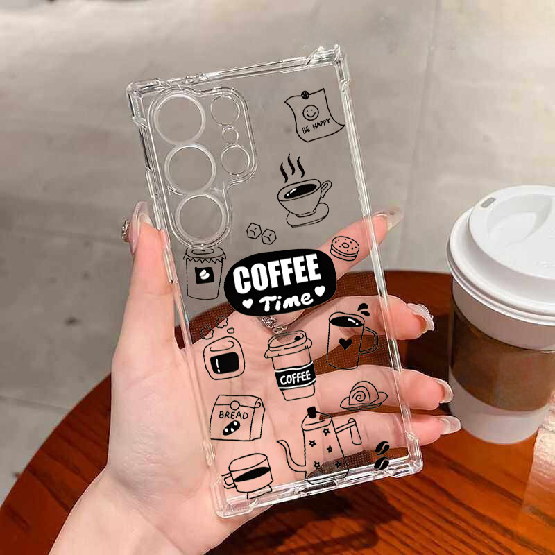 For Samsung เคสซัมซิง A50/A30s A50s ใบปาล์ม M14 4G A05 A03s เคสโทรศัพท์ป้องกันตกแบบสี่มุม A36 A06 5G A11 A07 A17 A