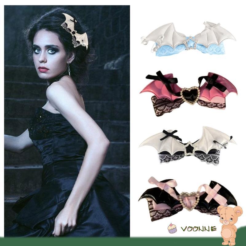 Voonne 2000s กิ๊บติดผมลูกไม้ Bowknot Anime Style สำหรับโอกาสต่างๆ