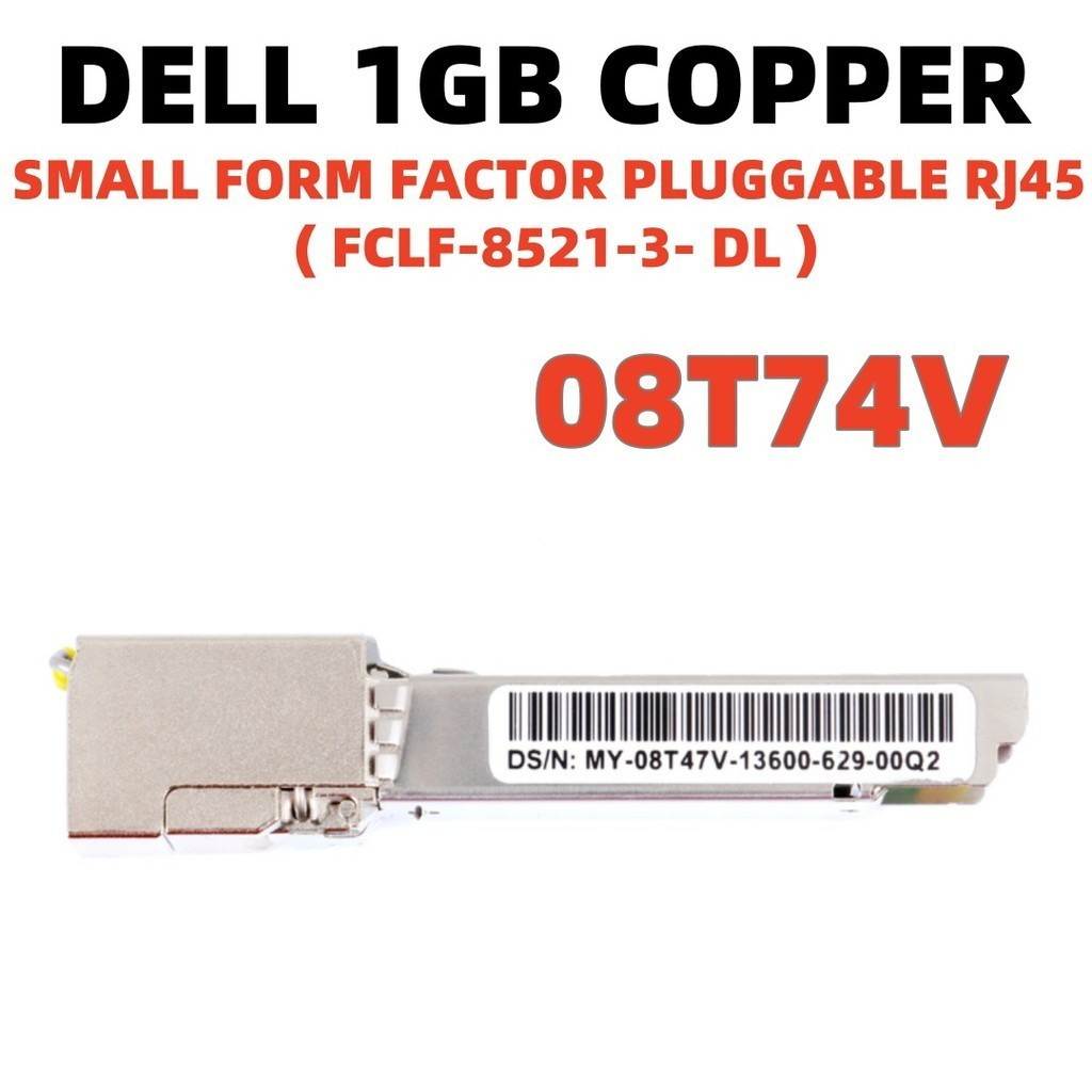 Dell FCLF-8521-3-(DL) เชื่อมต่อไฟ SFP RJ45 310-7225 ฟรี S/H DELL 1GB COPPER TRANSCEIVER - 1000BASE-T