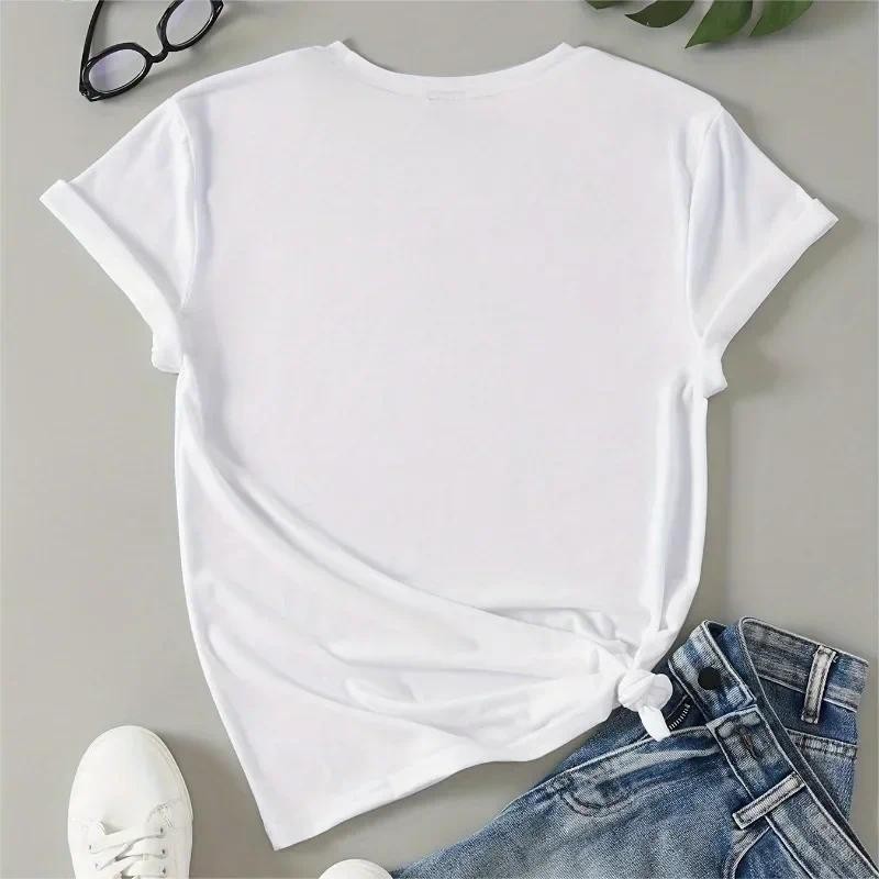 COD新款Creativ Luxury Womens High-Quality Summer Casual Y2K O-neck T-Shirt潮流อเนกประสงค์百2026