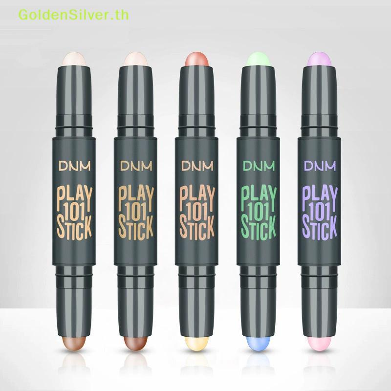 GoldenSilver Double-head แต่งหน้า High V Face คอนซีลเลอร์ Contouring Bronzers Highs ปากกาเครื่องสําอ