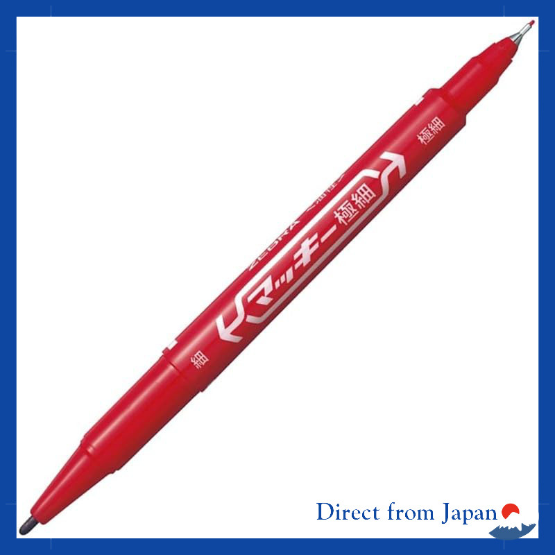 Zebra Permanent Marker Macchi Extra Fine Red 1 Piece