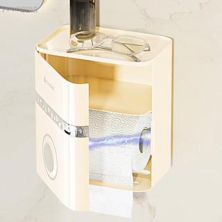 [ที่] การเจาะ-ฟรีแสงหรูหราแขวนผนังลิ้นชักคู่กล่องกระดาษทิชชู…