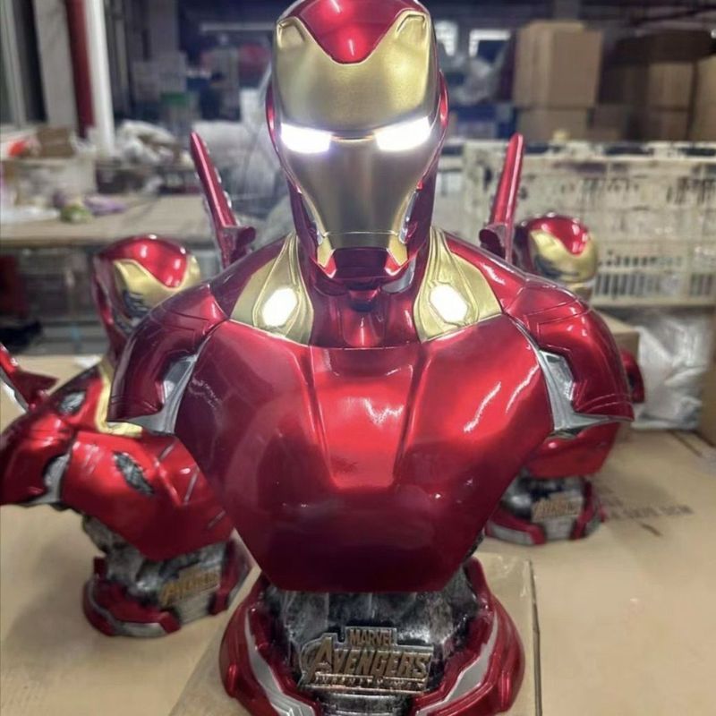 Luminous MK50 Iron Man หน้าอกเรซิ่นรุ่น Avengers หน้าอกรูปปั้น Iron Man รูป Luminous