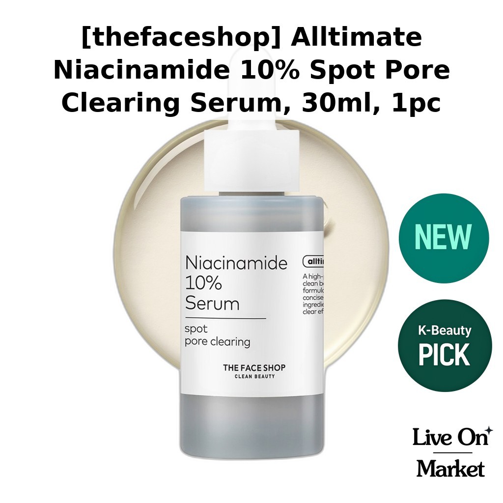 [thefaceshop] 10% Pore Care Serum 30m, 1pc / Korean Resurfacing Serum / Texture Smoothing / ของแท้ 1