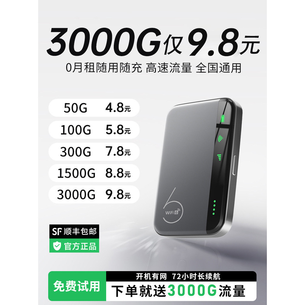 [Boutique] wifi แบบพกพา Unlimited Flow National Universal Wireless Smart Mobile 2026 สไตล์ใหม่ 5g เร