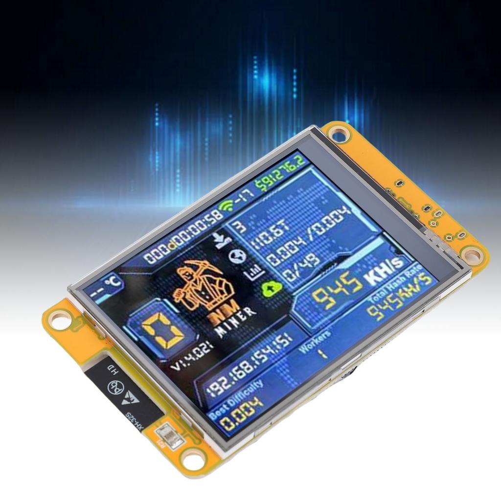 Con Bitcoin Miners USB NMMiner พร้อม ESP32-WROOM 2.8 นิ้วจอแสดงผลอัจฉริยะ Low Power Crypto Solos หวย