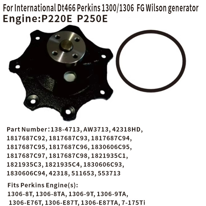 1890235C1 1830606C93 1830606C94 1830606C95 1817687C97 Replacement Water Pump For International DT466
