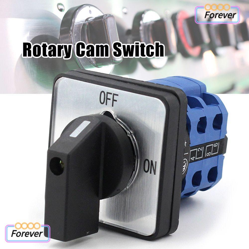 FOREVER Rotary Cam Switch 4 เทอร์มินัล 380V 20A ทนทาน ON/