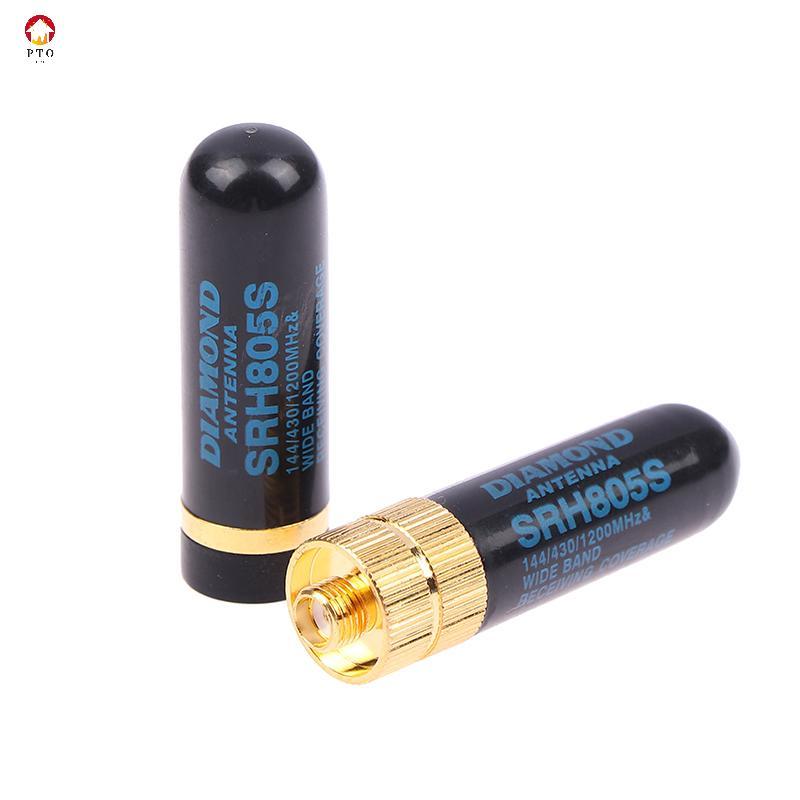 [pto] SMA-M/SMA-F เสาอากาศดูอัลแบนด์ UHF+VHF SRH805S เครื่องส่งรับวิทยุสําหรับ Baofeng/YAESU [TH]