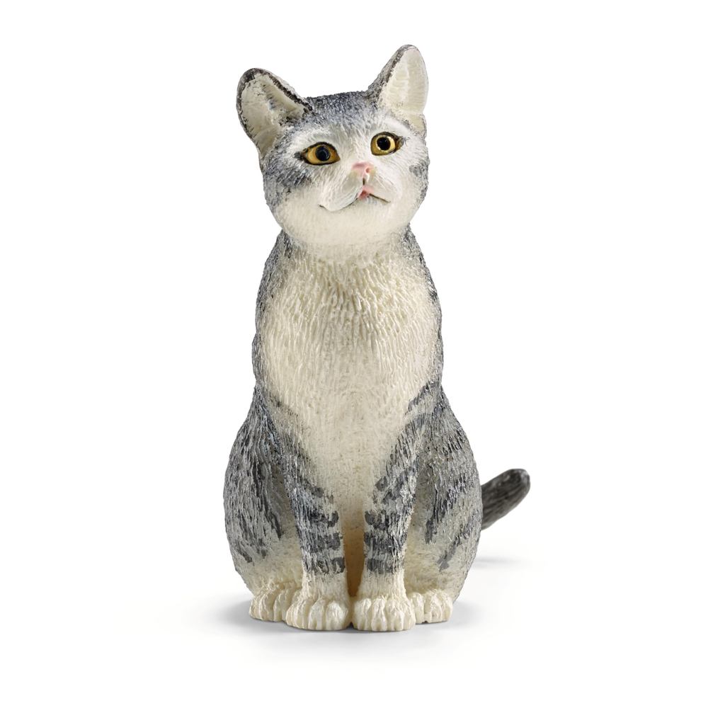 Schleich Farm World Cat Figure (Standing) 13770, Schleich Farm World Cat Figure (Walking) 13894, Sch