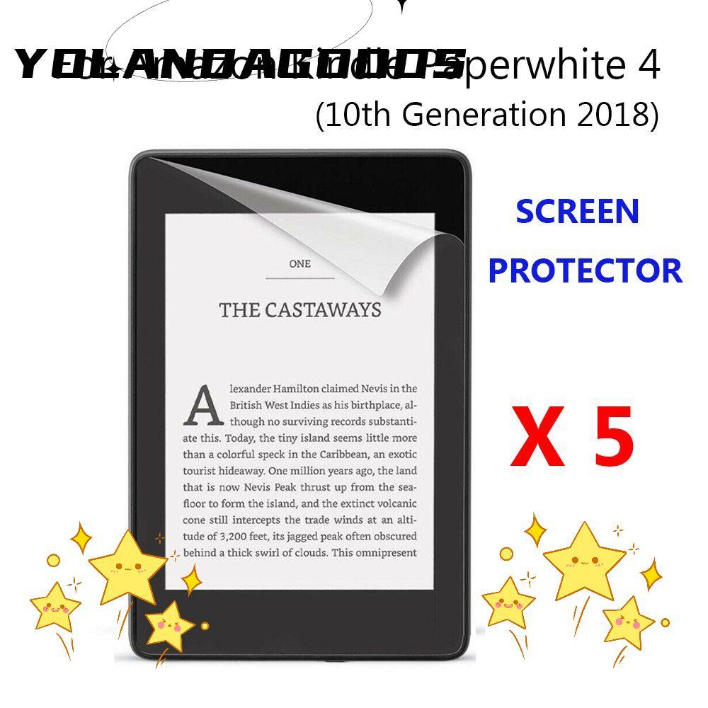 YOLA 5 ชิ้น Guard Anti-Fingerprint Matte สําหรับ Kindle Paperwhite 4 2018