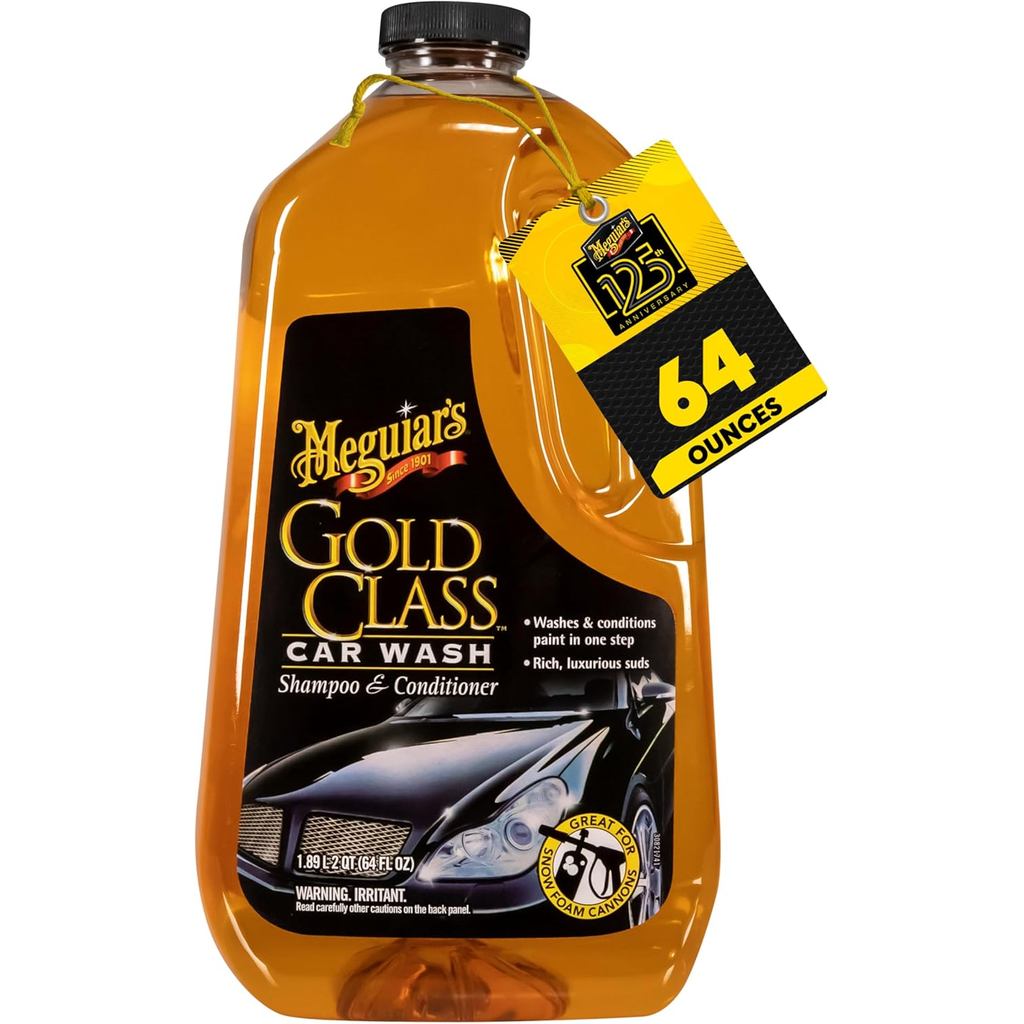 Meguiars Gold Class Car Wash, Rich Foaming Car Soap for Bucket Wash หรือ Foam Cannon Use, Safe on Al