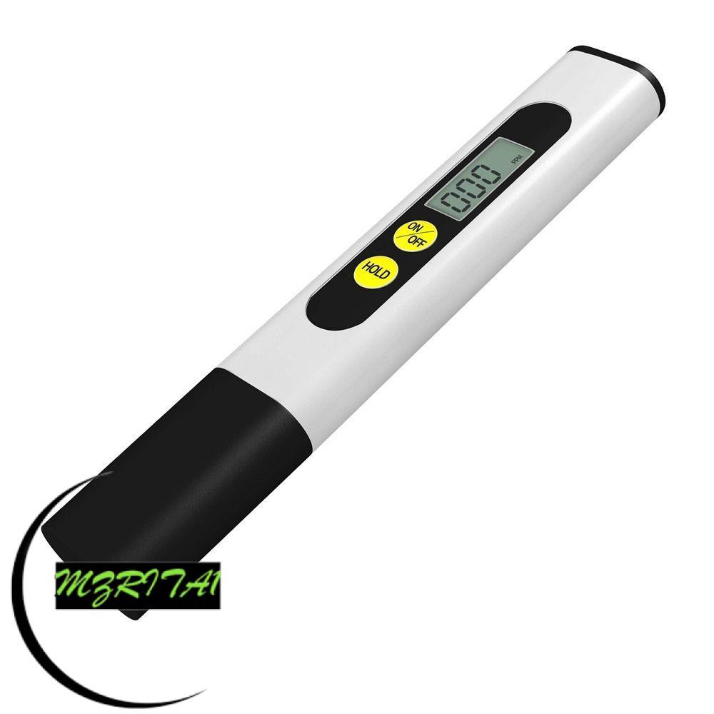 MARITA1 TDS Meter, 2%-3% พลาสติกเครื่องทดสอบคุณภาพน้ําดิจิตอล, สีขาวที่แม่นยํา 1ppm 0-9990ppm 0-9990