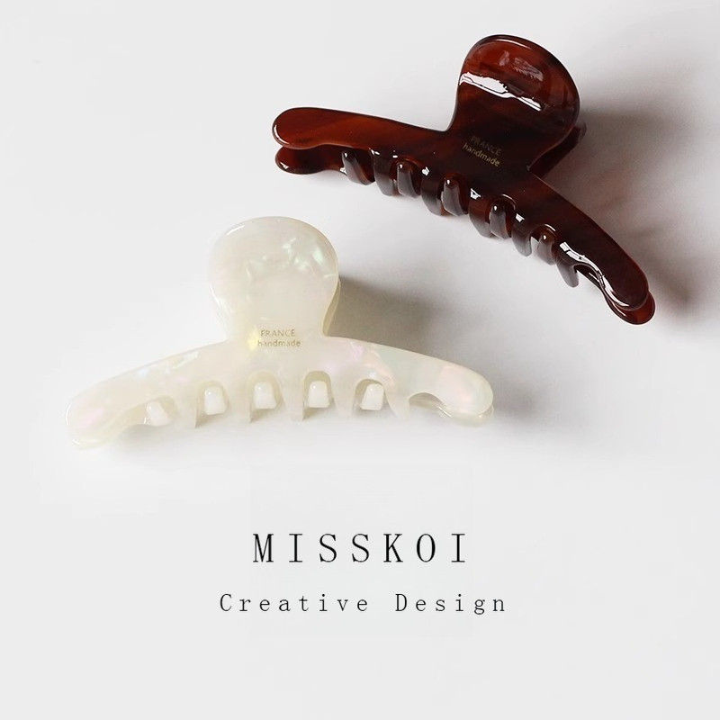 กิ๊บติดผมด้านหลังหัว MissKoi อะซีเตート แบบประณีตสำหรับเส้นผม