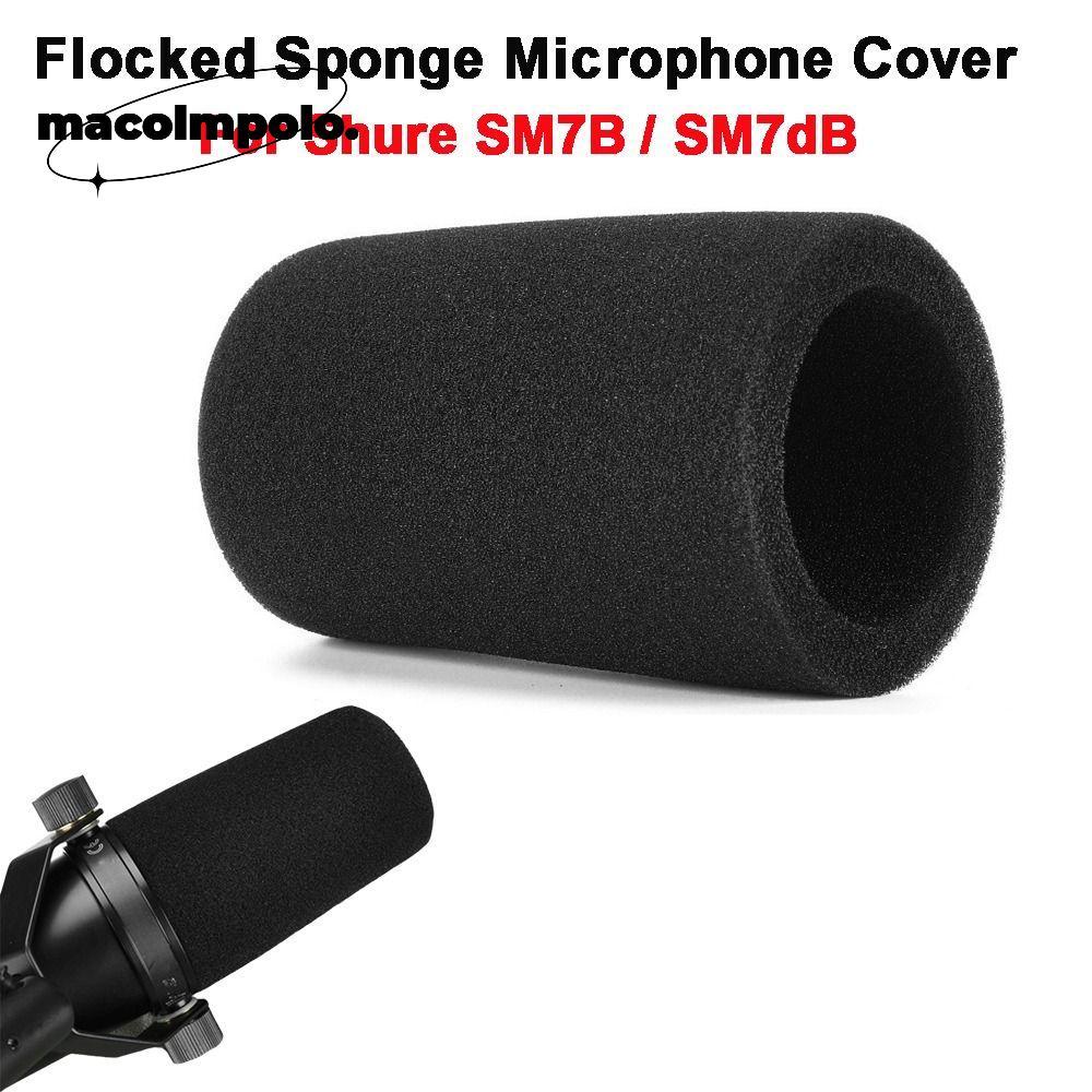 1pcs ไมโครโฟน, Windproof Flocked ฟองน้ําโฟม Mic กระจก,เสียงเปลี่ยน Pop Filter สําหรับ Shure SM7B / S