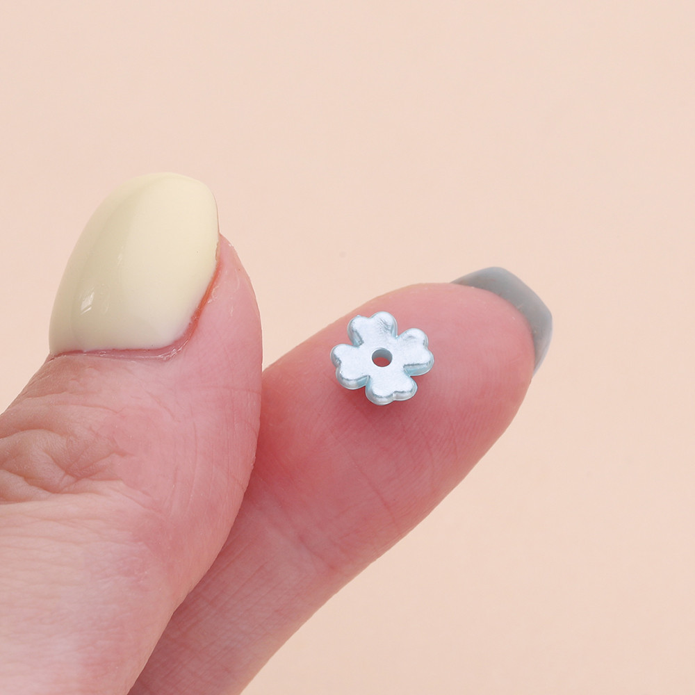 100ชิ้น 7mm ลูกปัดดอกไม้ สี่แฉก อะไหล่ดอกไม้ มุก ABS สําหรับทําเครื่องประดับ DIY สร้อยคอ กําไลข้อมือ งานประดิษฐ์ แฮนด์เมด ราคา ถูกที่สุด ดีลบีเคเค แกลเลอรีภาพที่ 9