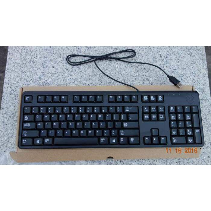 DELL 8120 คีย์บอร์ดตั้งโต๊ะ คีย์บอร์ด DELL แป้นพิมพ์ USB KB212 ต้นฉบับใหม่เอี่ยม DJ365