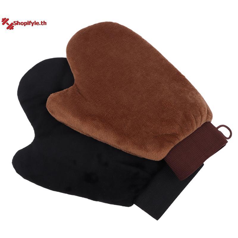 Shopifyle Reusable Self Tanning Glove Applicator สําหรับครีม, โลชั่นและมูส th