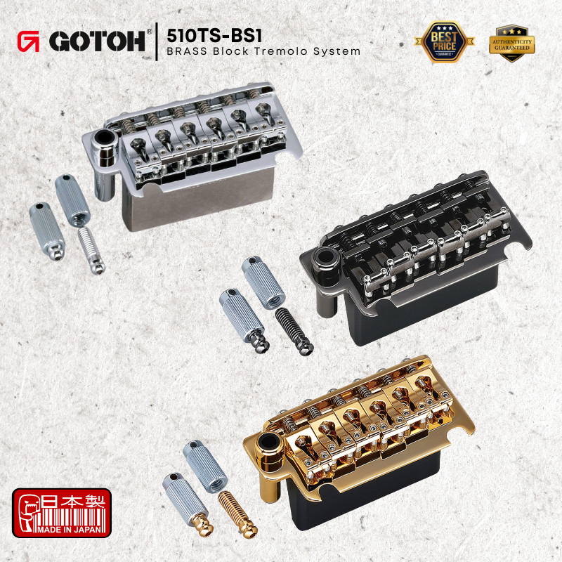 GOTOH 510TS-BS1 BRASS Block Tremolo System (2 จุด) พร้อมบล็อกเหล็ก - ( 510TS-BS1)