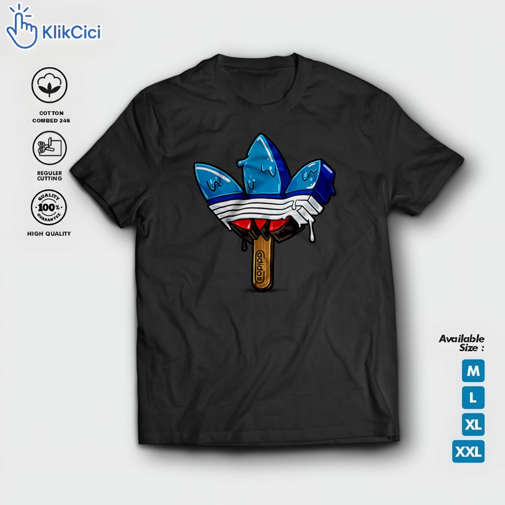 Click cicici เสื้อยืด distro สําหรับผู้ชายและผู้หญิง Cotton Combed 24s sport 2