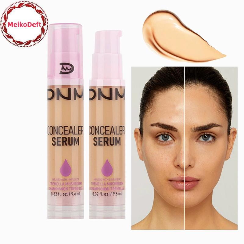 MeikoDeft 8 สี Liquid คอนซีลเลอร์ High Covering Moisturizing Oil Control Foundation ที่มองไม่เห็นรูข