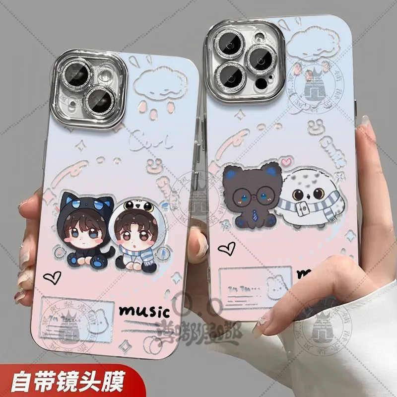 2026 TF รุ่นที่สี่ Mumu รุ่น Q Feather Gauze เคสโทรศัพท์ Wang Mujie Muzhicheng สําหรับ Iphone 17 16 