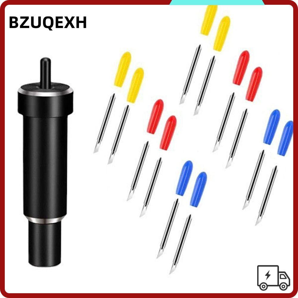 BZUQEXH ใบมีดตัดลึก, ใบมีดพล็อตเตอร์โลหะ 30 45 60 องศา, เปลี่ยนใบมีดเรียบสําหรับ Cricut Explore 3/Ai