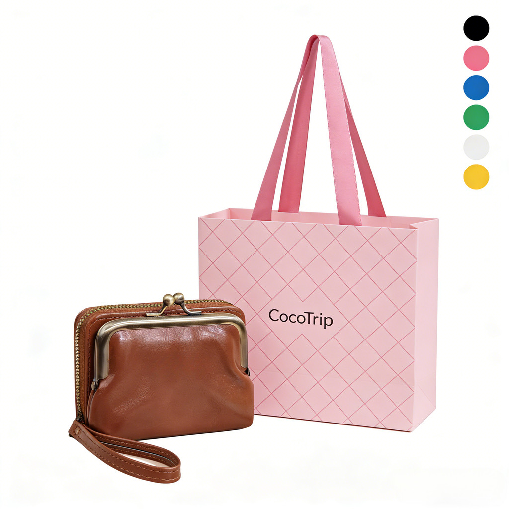 Ladies Oil Wax Leather Organ Card Holder Multi-card Slot Anti-theft Daily Matching ins Mini Coin Pur