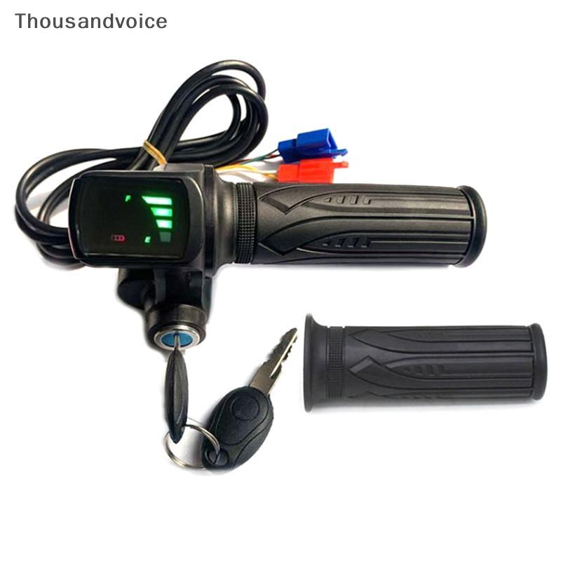 คันเร่งจักรยานไฟฟ้า 36V-48V กับจอLED สำหรับ E-Bike และสกู๊ตเตอร์
