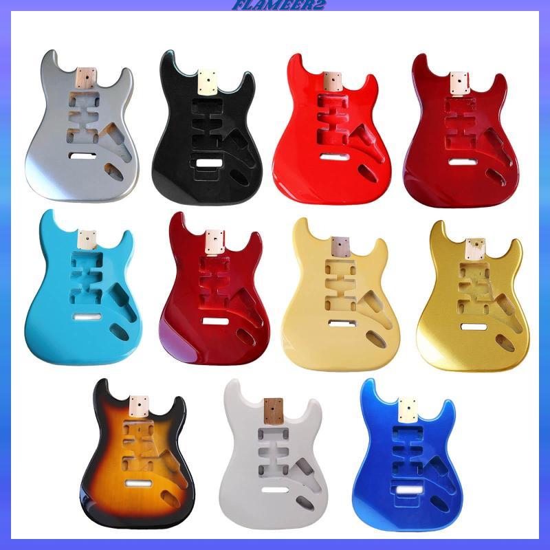 [Flameer2] กีตาร์ไฟฟ้า Body Guitar Guitar Body ST Electric Guitar Body Unfinished Guitar Barrel